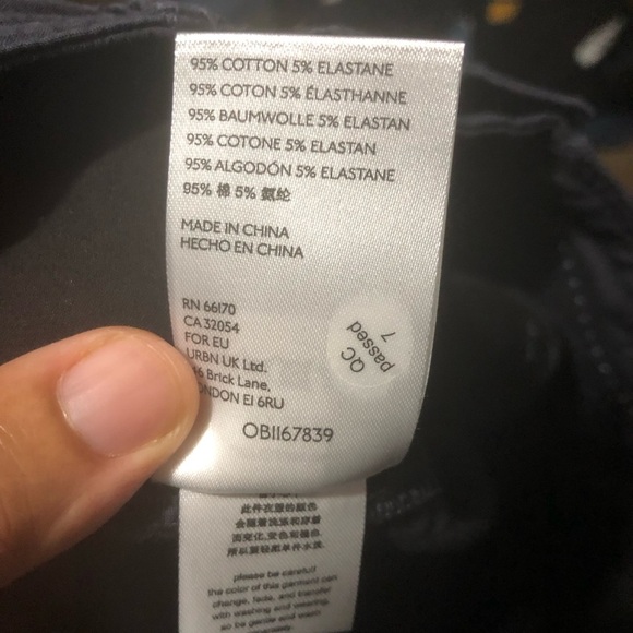 Anthropologie Fatima Dye Dipped Pants Women's 25 Wide Leg Cropped Two Button - Picture 4 of 7